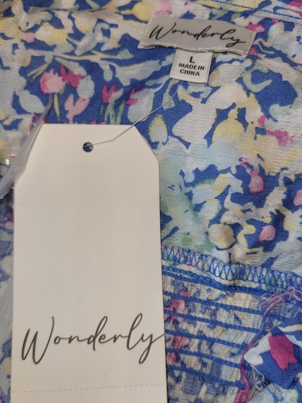 Wonderly Floral Blue Multi Top